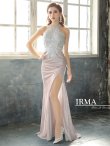 画像4: 【IRMA/イルマ】アメスリ/ ホルターネック/ ラメ/ 刺繍レース/ スリット/ タイト/ ロングドレス/ キャバドレス long[HC03] (4)