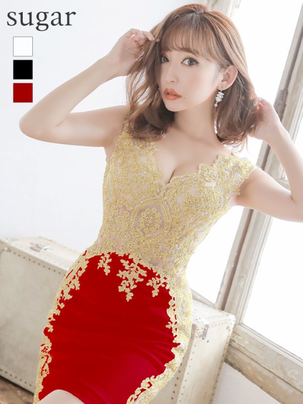 画像8: Lサイズあり【IRMA/イルマ】シアーレース/ ノースリーブ/ タイト/ ミニドレス/ キャバドレス[HC03] (8)