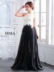 画像3: 【IRMA/イルマ】バイカラー/レースプリーツ/ Aライン/ ロング/ キャバドレス long[HC03] (3)