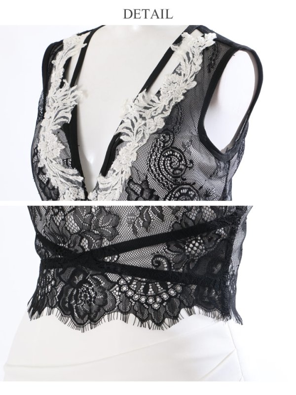 画像13: 【Jessica/ジェシカ】レース切替/ ストレッチ/ アシメスカート/ミニドレス /キャバドレス【HC03】 (13)