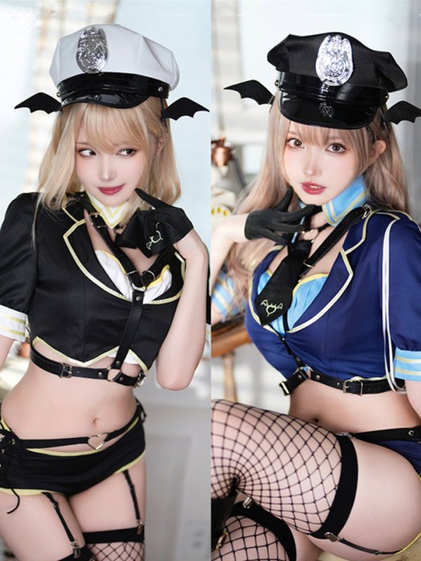 画像1: 【即日発送】デビルポリス【マリームーン】【ハロウィンコスプレ13点セット】【フリーサイズ/2カラー】[OF04] (1)