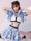 画像1: 【即日発送】チェックデビル制服コスチューム【マリームーン】【ハロウィンコスプレ10点セット】【フリーサイズ/2カラー】[OF04] (1)
