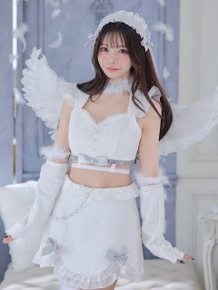 【ハロウィン】シュガーホワイトエンジェル【Malymoon/マリームーン】 【コスプレ9点セット】