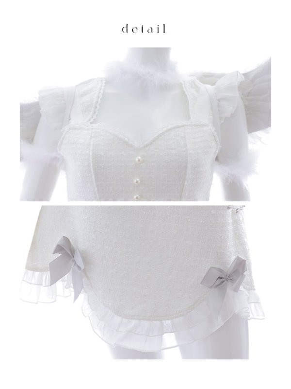 画像12: 【即日発送】【ハロウィン】シュガーホワイトエンジェル【Malymoon/マリームーン】 【コスプレ9点セット】【フリーサイズ/1カラー】[HC03] (12)