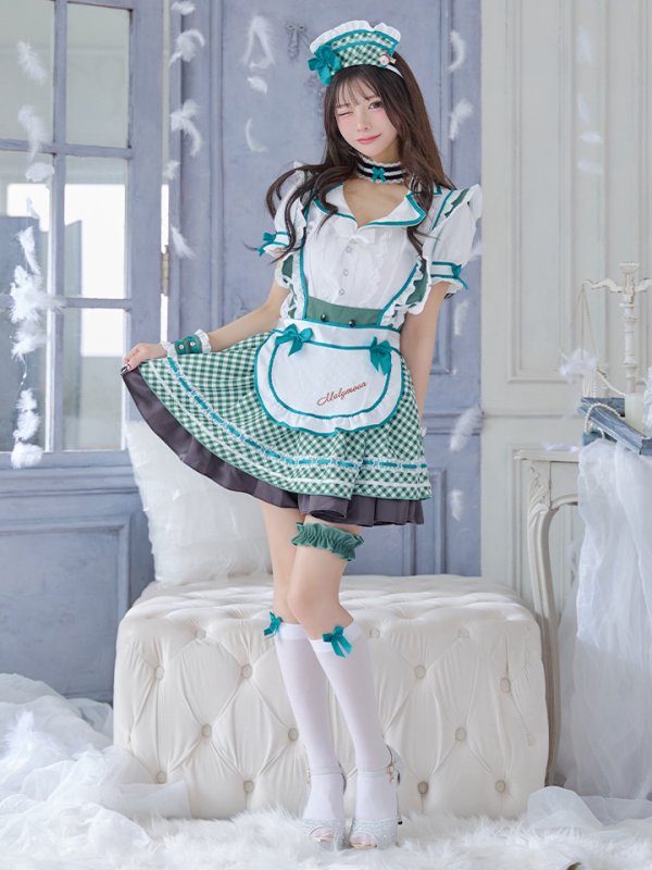 画像4: 【即日発送】【ハロウィン】キャンディポップレトロダイナーウエイトレス【Malymoon/マリームーン】 【コスプレ8点セット】[HC03]【フリーサイズ/2カラー】[HC03] (4)