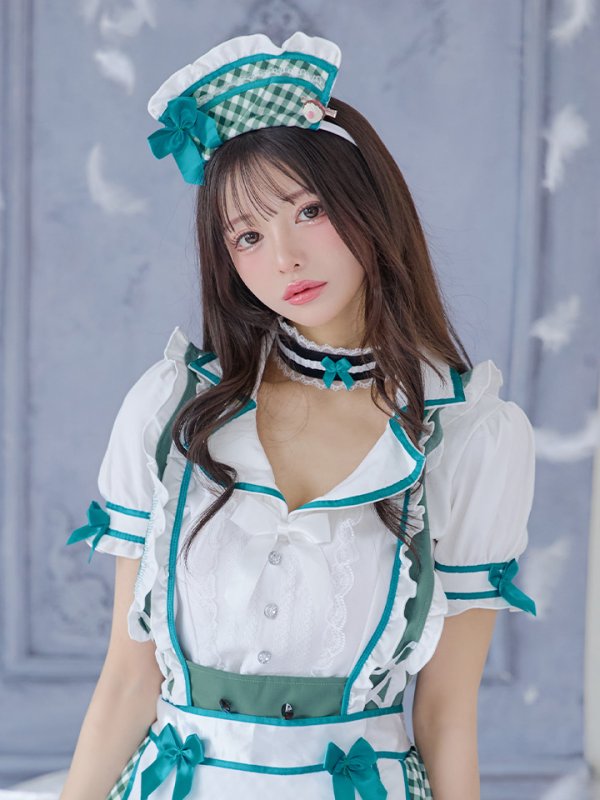 画像9: 【即日発送】【ハロウィン】キャンディポップレトロダイナーウエイトレス【Malymoon/マリームーン】 【コスプレ8点セット】[HC03]【フリーサイズ/2カラー】[HC03] (9)