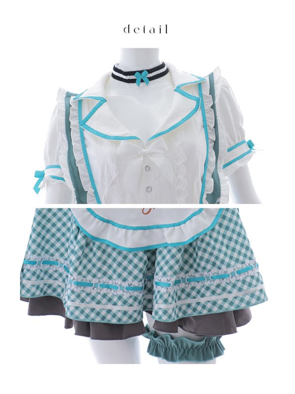 画像14: 【即日発送】【ハロウィン】キャンディポップレトロダイナーウエイトレス【Malymoon/マリームーン】 【コスプレ8点セット】[OF04]【フリーサイズ/2カラー】[OF04] (14)