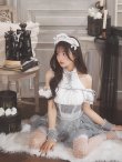 画像3: 【即日発送】 【ハロウィン】リボンブーケメイド【Malymoon/マリームーン 【コスプレ4点セット】【フリーサイズ/2カラー】[YMT] (3)