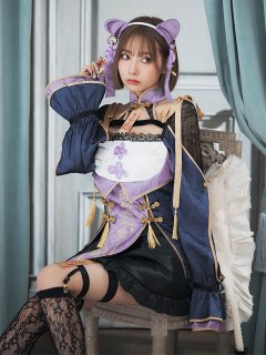 【ハロウィン】ミスティックカラーキョンシー【Malymoon/マリームーン】【コスプレ6点セット】