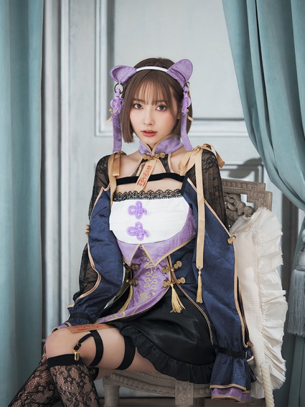 画像5: 【即日発送】【ハロウィン】ミスティックカラーキョンシー【Malymoon/マリームーン】【コスプレ6点セット】【フリーサイズ/1カラー】[HC03] (5)