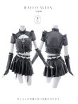 画像11: 【即日発送】【ハロウィン】ディープブラックエナメルジップヴィラン【Malymoon/マリームーン】 【コスプレ6点セット】【フリーサイズ/1カラー】[YMT] (11)