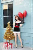 画像10: 【即日発送】【クリスマスコスプレ7点セット】【Malymoon/マリームーン】キャットサンタコスプレ【フリーサイズ/1カラー】[YMT] (10)