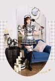 画像10: 【即日発送】千鳥柄クラシカルレディメイド【マリームーン】【ハロウィンコスプレ8点セット】【フリーサイズ/2カラー】[YMT] (10)