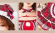 画像10: 【即日発送！】【クリスマスコスプレ8点セット】【Malymoon/マリームーン】ガーリーチェックサンタ【フリーサイズ/1カラー】[HC03] (10)