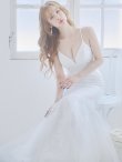 画像7: 【Lip line/リップライン】スパンコール刺繍/ キャミソール/ チュール/ マーメイド/ ロングドレス/ キャバドレス long[HC03] (7)