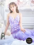 画像3: 【Lip line/リップライン】マーメイド/ スパンコール刺繍/ キャミソール/ チュール/ ロングドレス/ キャバドレス long[HC03] (3)