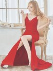 画像5: 【Lip line/リップライン】マーメイド/ スピンドル/ 立体フラワー刺繍/ キャミ/ ストレッチ/ スリット/ ロングドレス/ キャバドレス long[HC03] (5)