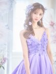 画像24: 【関西コレクション着用】【Lip line/リップライン】立体フラワー刺繍レース/ ラメ/ キャミソール/ Aライン/ プリンセス/ フレア/ ロングドレス/ キャバドレス long[HC03] (24)