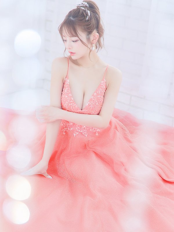 画像25: 【関西コレクション着用】【Lip line/リップライン】立体フラワー刺繍レース/ ラメ/ キャミソール/ Aライン/ プリンセス/ フレア/ ロングドレス/ キャバドレス long[HC03] (25)