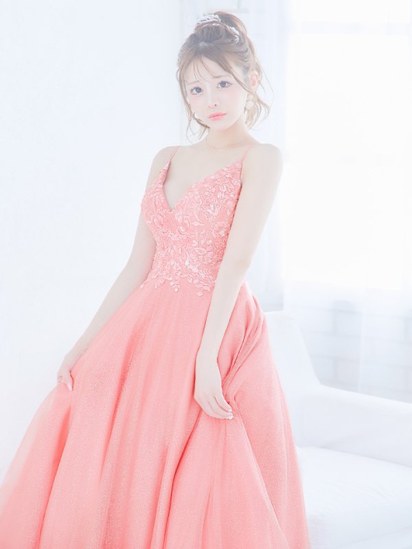 画像26: 【関西コレクション着用】【Lip line/リップライン】立体フラワー刺繍レース/ ラメ/ キャミソール/ Aライン/ プリンセス/ フレア/ ロングドレス/ キャバドレス long[HC03] (26)