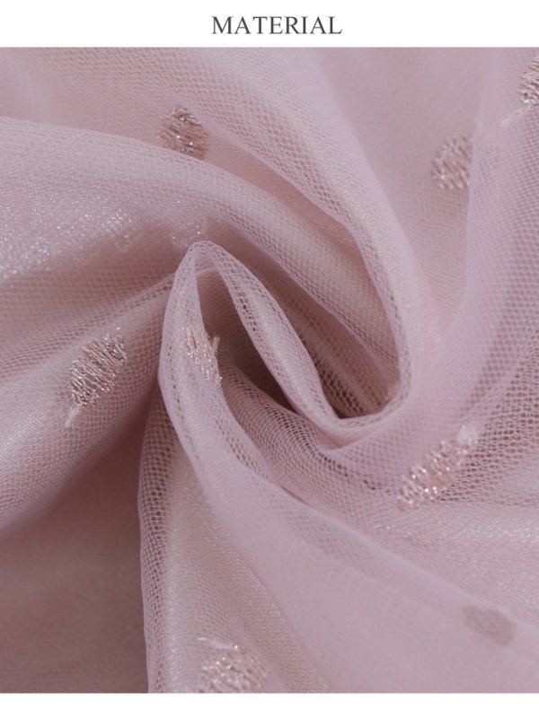 画像14: 【Lip line/リップライン】ドットレース/ 刺繍/ オフショル/ フレア/ Aライン/ ロングドレス/ キャバドレス long[HC03] (14)