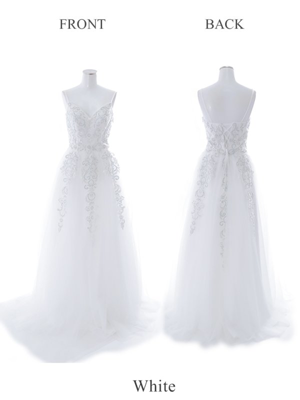 画像40: 【NENE/関西コレクション着用】【NENE/Lip line/リップライン】デザイン刺繍レース/ スピンドル/ キャミソール/ Aライン/ プリンセス/ フレア/ ロングドレス/ キャバドレス long[HC03] (40)