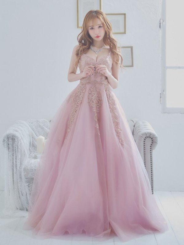 画像30: 【NENE/関西コレクション着用】【NENE/Lip line/リップライン】デザイン刺繍レース/ スピンドル/ キャミソール/ Aライン/ プリンセス/ フレア/ ロングドレス/ キャバドレス long[HC03] (30)