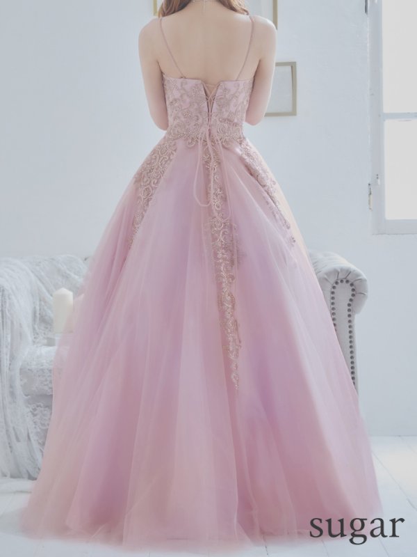 画像37: 【NENE/関西コレクション着用】【NENE/Lip line/リップライン】デザイン刺繍レース/ スピンドル/ キャミソール/ Aライン/ プリンセス/ フレア/ ロングドレス/ キャバドレス long[HC03] (37)