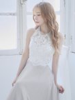 画像5: 【Lip line/リップライン】アメスリ/ ホルター/ ビジュー/ レース刺繍/ 切り替え/ ロングドレス/ キャバドレス long[HC03] (5)