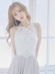 画像6: 【Lip line/リップライン】アメスリ/ ホルター/ ビジュー/ レース刺繍/ 切り替え/ ロングドレス/ キャバドレス long[HC03] (6)