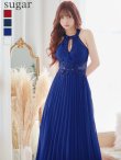 画像8: 【Lip line/リップライン】プリーツ/ アメスリ/ ワンカラー/ シアー/ 刺繍/ Aライン/ ロングドレス/ キャバドレス long[HC03] (8)