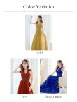 画像14: 【Lip line/リップライン】ラメ/ プリーツ/ アメスリ/ ワンカラー/ Aライン/ ロングドレス/ キャバドレス long[HC03] (14)