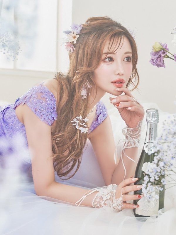 画像21: 【関西コレクション着用】【Lip line/リップライン】フラワー刺繍/ ノースリーブ/ Aライン/ フレア/ プリンセス/ ロングドレス/ キャバドレス long[HC03] (21)