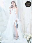 画像6: 【華/関西コレクション着用】【Lip line/リップライン】スパンコール刺繍/ キャミソール/ ラメ/ チュール/ フレア/ Aライン/ ロングドレス/ キャバドレス long[HC03] (6)