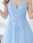 画像32: 【華/関西コレクション着用】【Lip line/リップライン】スパンコール刺繍/ キャミソール/ ラメ/ チュール/ フレア/ Aライン/ ロングドレス/ キャバドレス long[HC03] (32)