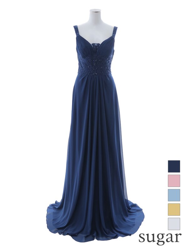 画像18: 【Lip line/リップライン】ビジュー刺繍/ ストレッチ/ ノースリーブ/ ワンカラー/ スピンドル/ ロングドレス/ キャバドレス long[HC03] (18)