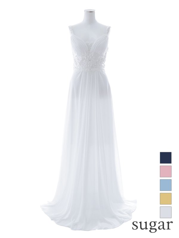 画像15: 【Lip line/リップライン】ビジュー刺繍/ ストレッチ/ ノースリーブ/ ワンカラー/ スピンドル/ ロングドレス/ キャバドレス long[HC03] (15)