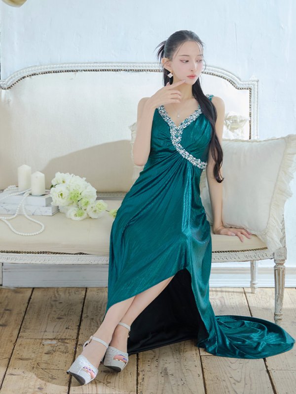 ブルー モデル：まおちゃる　身長：158cm:Sサイズ