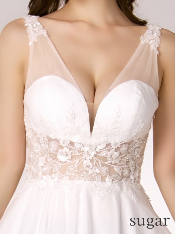 ホワイト　モデル：ゆめ　身長：160cm　着用サイズ：Sサイズ