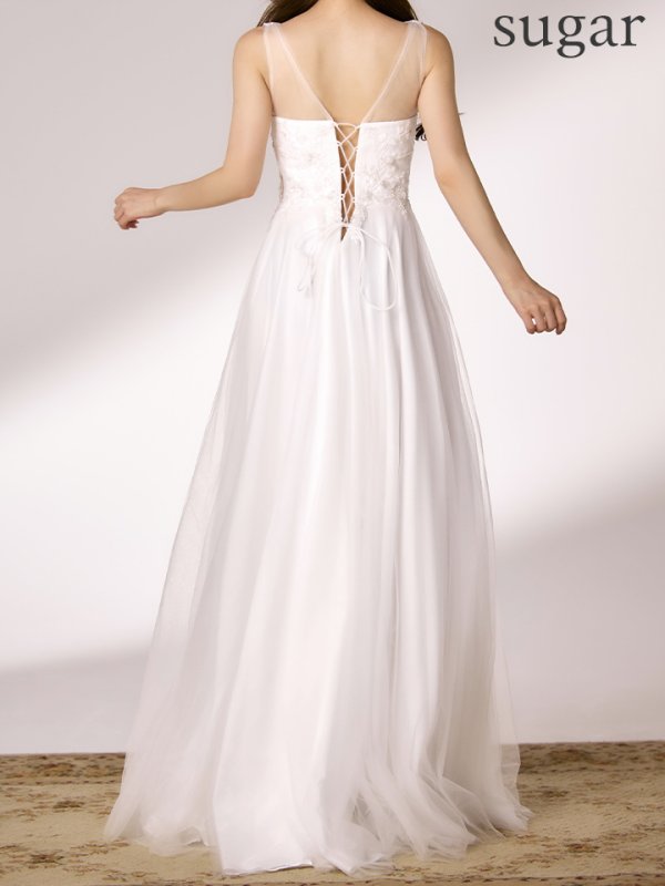 ホワイト　モデル：ゆめ　身長：160cm　着用サイズ：Sサイズ