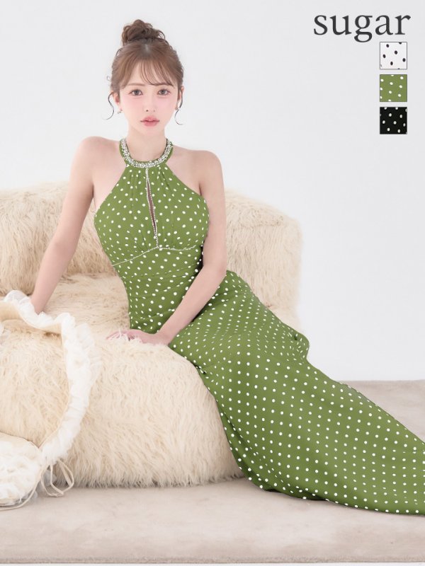 グリーン　モデル：りな　身長：160cm　着用サイズ：Sサイズ