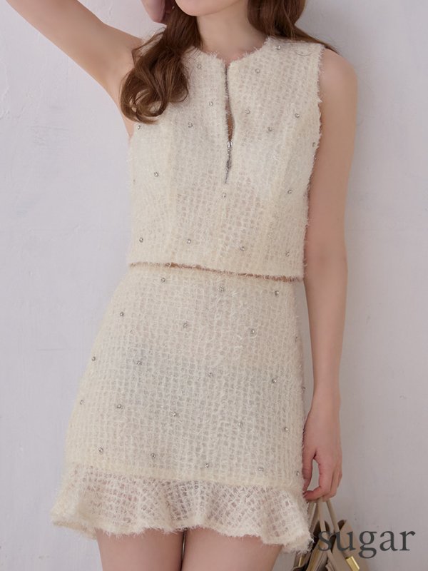 クリーム　モデル：ゆめ　身長：160cm　着用サイズ：Sサイズ