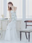 画像3: 【Lip line/リップライン】フラワー刺繍/ ベア/ チュール/ レース/ Aライン/ スピンドル/ ロングドレス/ キャバドレス long[HC03] (3)