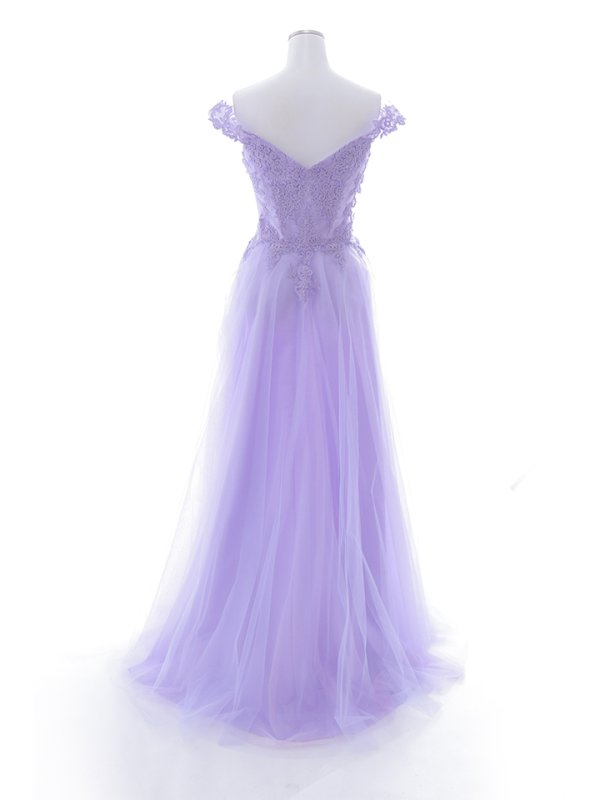 画像23: 【Lip line/リップライン】オフショル/ ハートカット/ ラメ/ 刺繍レース/ チュール/ プリンセス/ フレア/ Aライン/ ロングドレス/ キャバドレス long[HC03] (23)