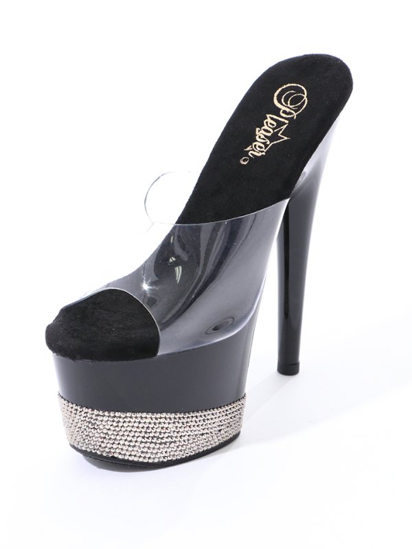 画像2: 【35-40サイズ/1カラー】ハイヒールストーンサンダル[OF02] (2)