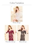 画像36: 【ANDY/アンディ】フラワーレース/ シアー/ 袖あり/ フリル/ フィッシュテール/ ミディアムドレス/ キャバドレス[OF05] (36)