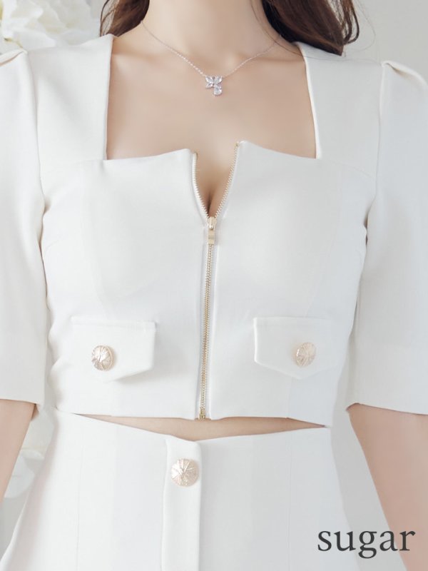 ホワイト モデル：ゆめ　身長：160cm　着用サイズ：Sサイズ