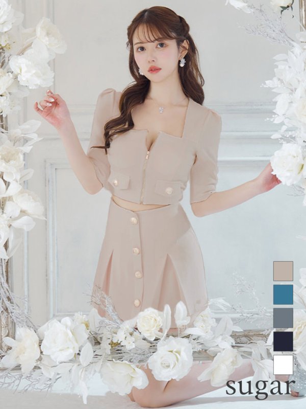 ベージュ モデル：ゆめ　身長：160cm　着用サイズ：Sサイズ