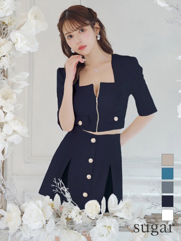 ネイビー モデル：ゆめ　身長：160cm　着用サイズ：Sサイズ