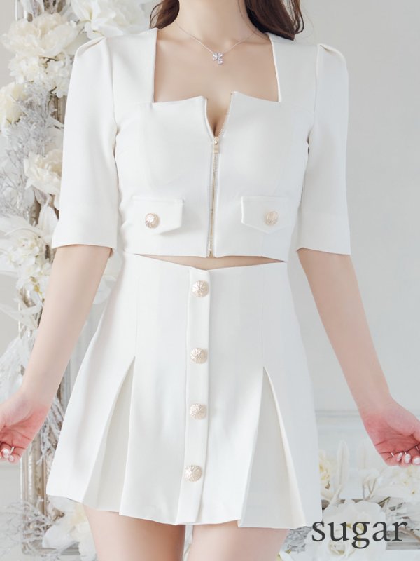 ホワイト モデル：ゆめ　身長：160cm　着用サイズ：Sサイズ